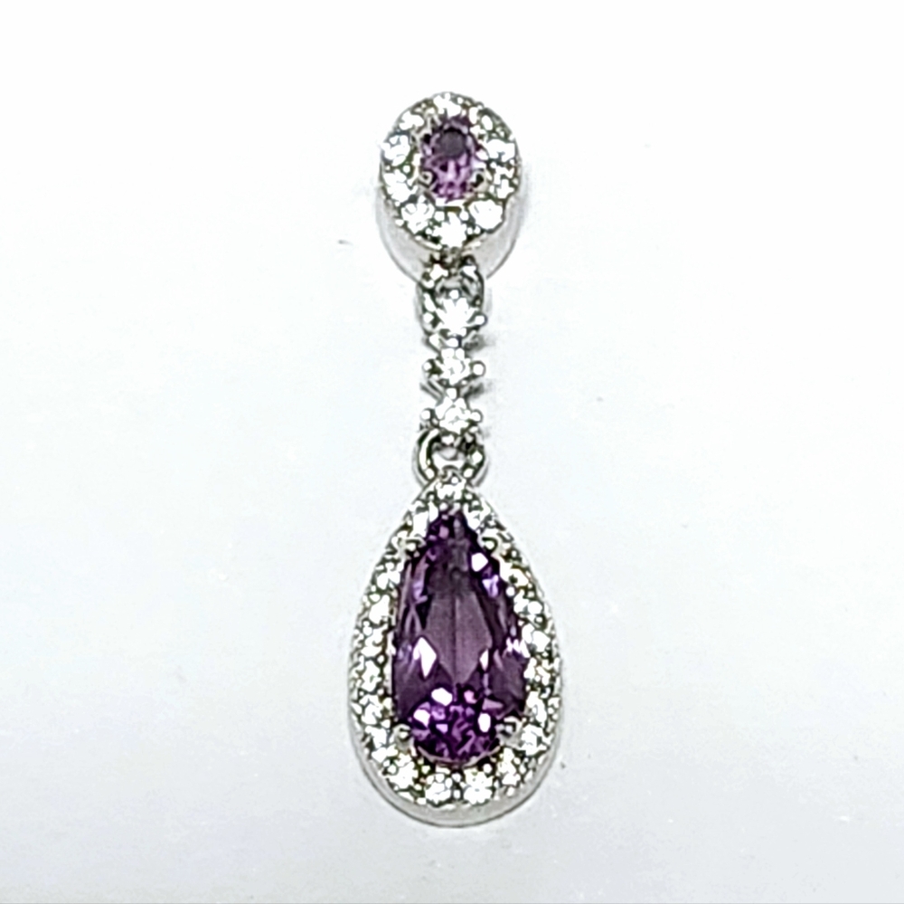 Amethyst Silver Pendant